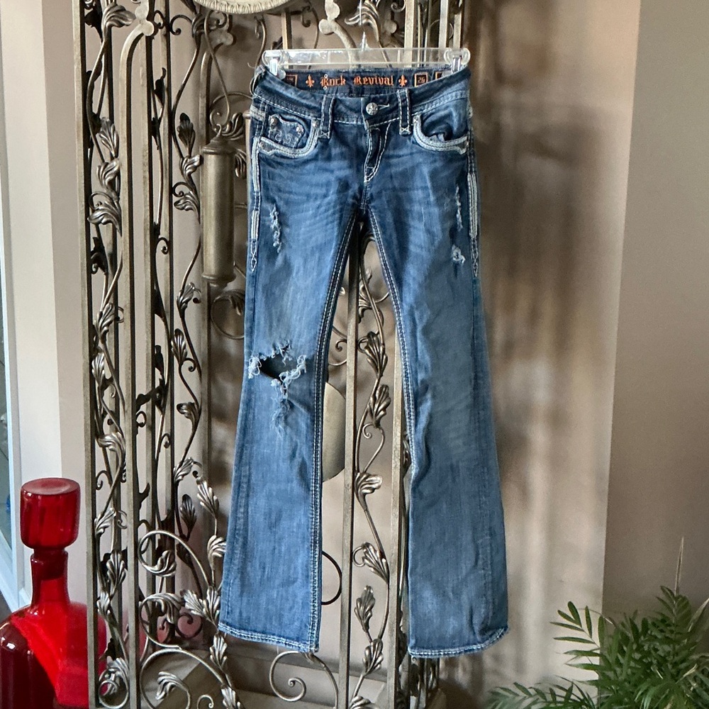 Rock Revival Light Blue Flare Jeans